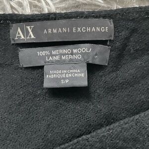 Armani Exchange Black Crew Neck Sweater